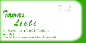 tamas lieli business card